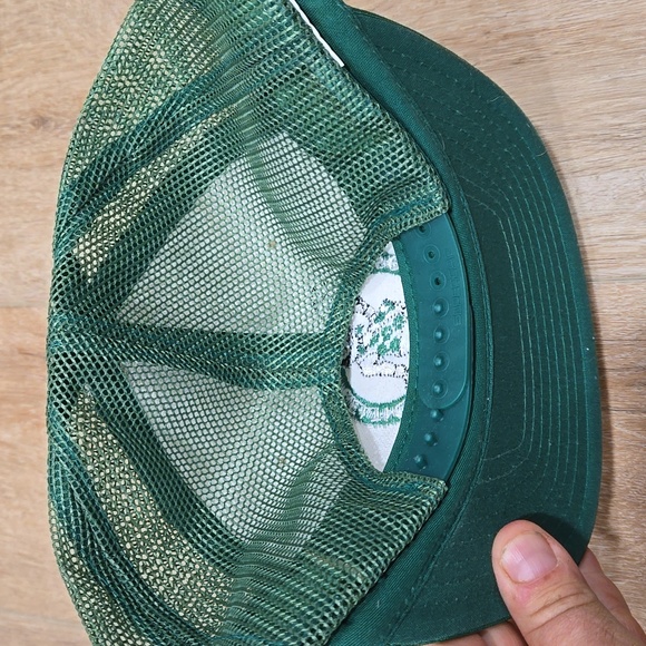 Vtg 80s NWOT Boston Celtics Snapback mesh Trucker hat NBA - Picture 3 of 4